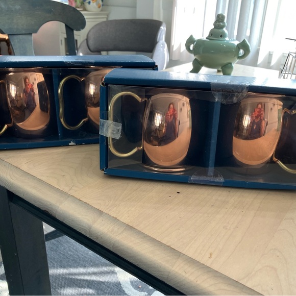 Pier 1 Moscow Mule Mugs, set of 4, Copper in Packaging - Picture 4 of 10